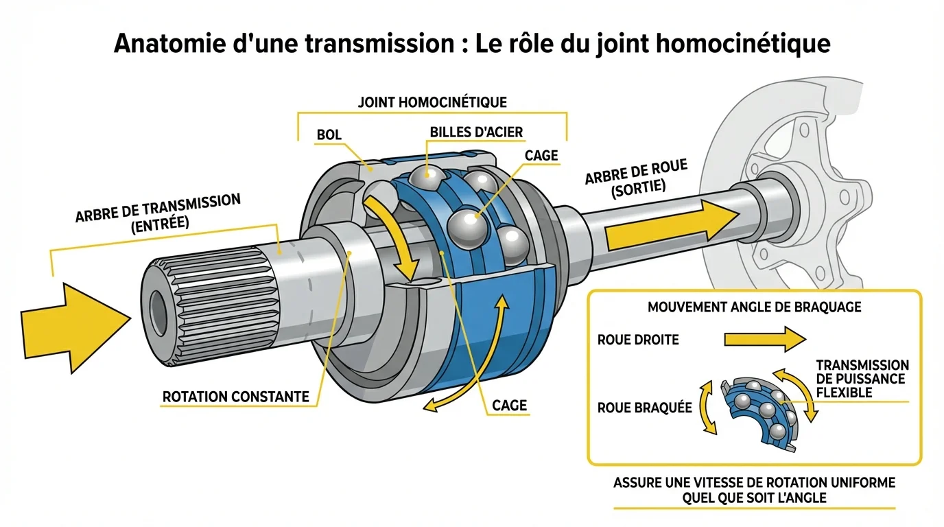 Anatomie d'une transmission : Le rôle du joint homocinétique