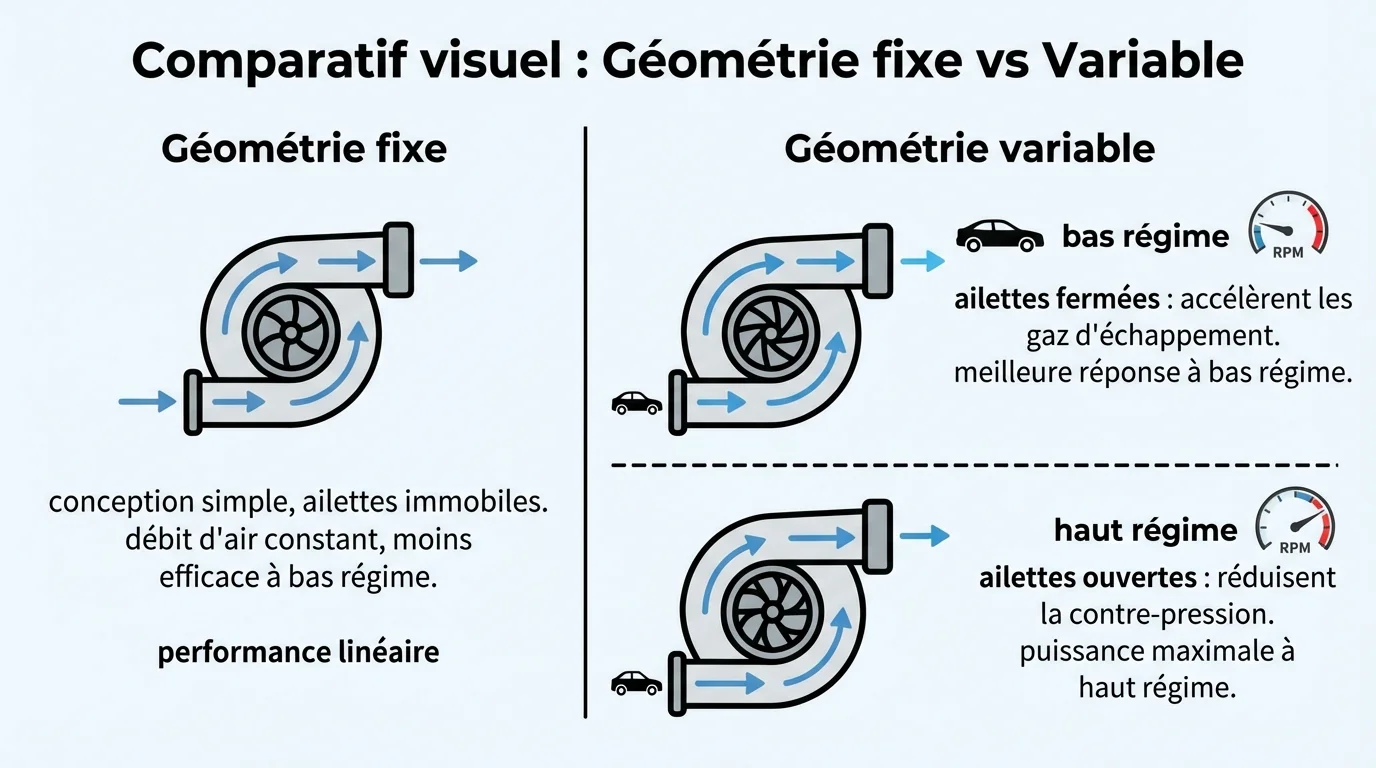 Comparatif visuel : Géométrie fixe vs Variable