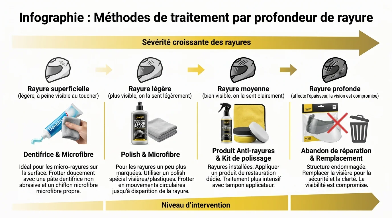 Infographie : Méthodes de traitement par profondeur de rayure