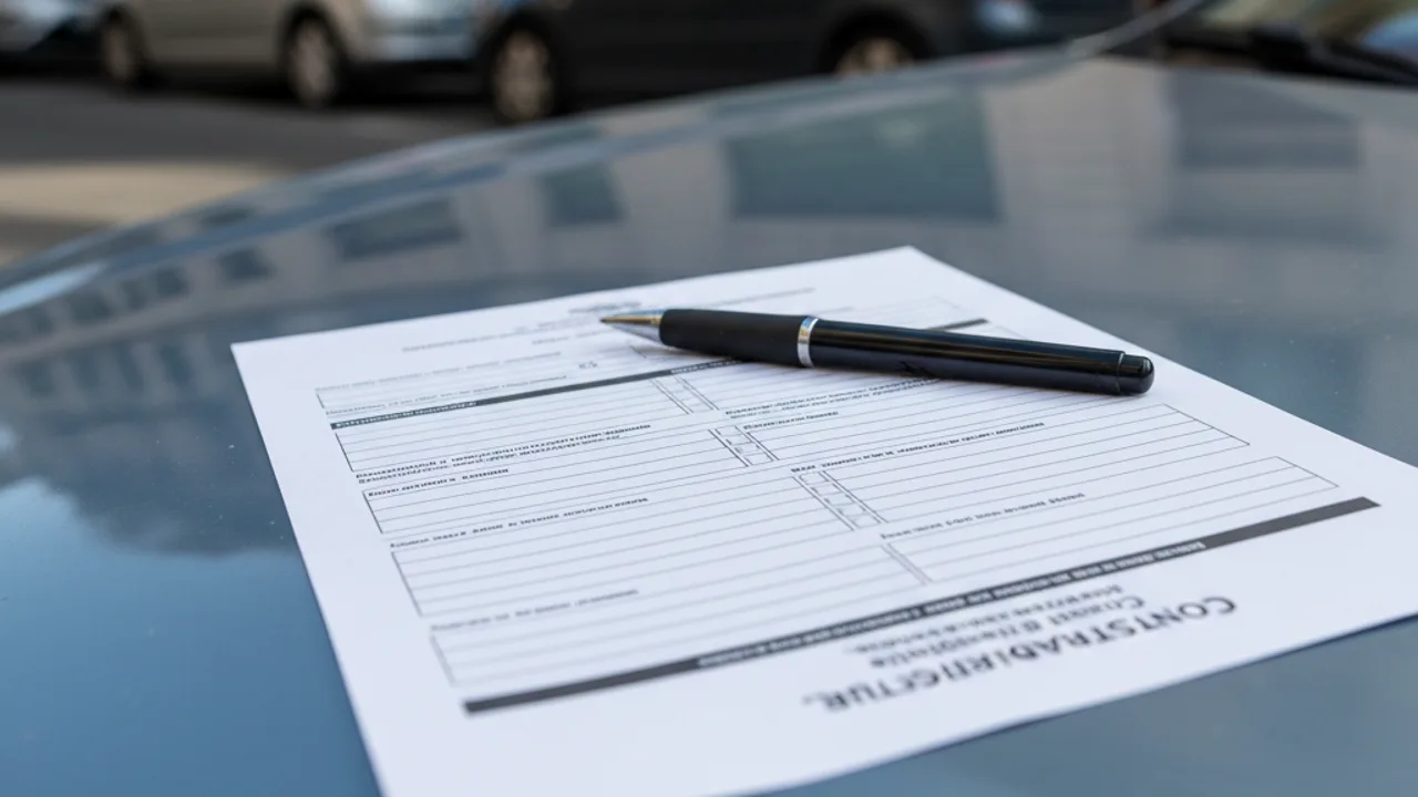 Constat amiable à remplir avec précision après un accident en tort