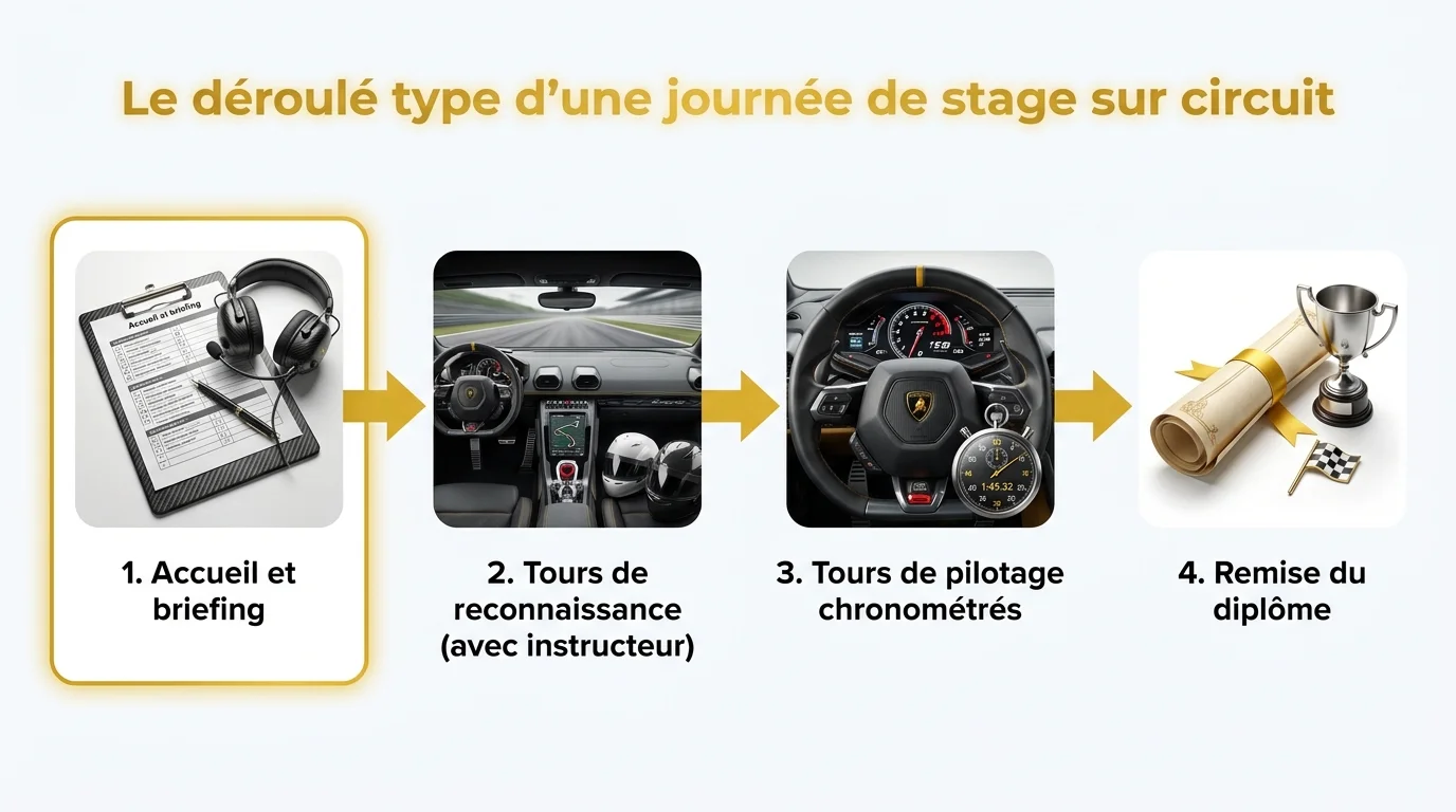 Le déroulé type d une journée de stage sur circuit