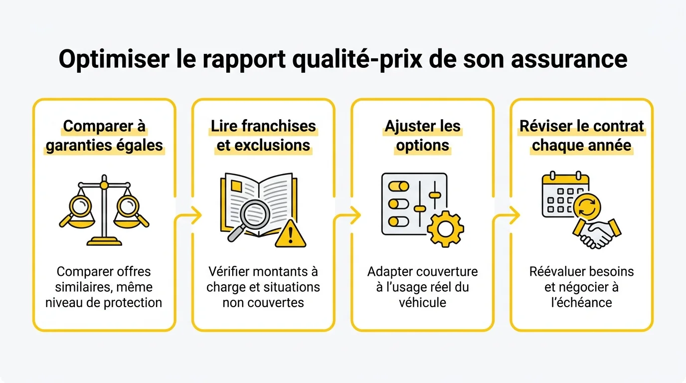 Optimiser le rapport qualité-prix de son assurance