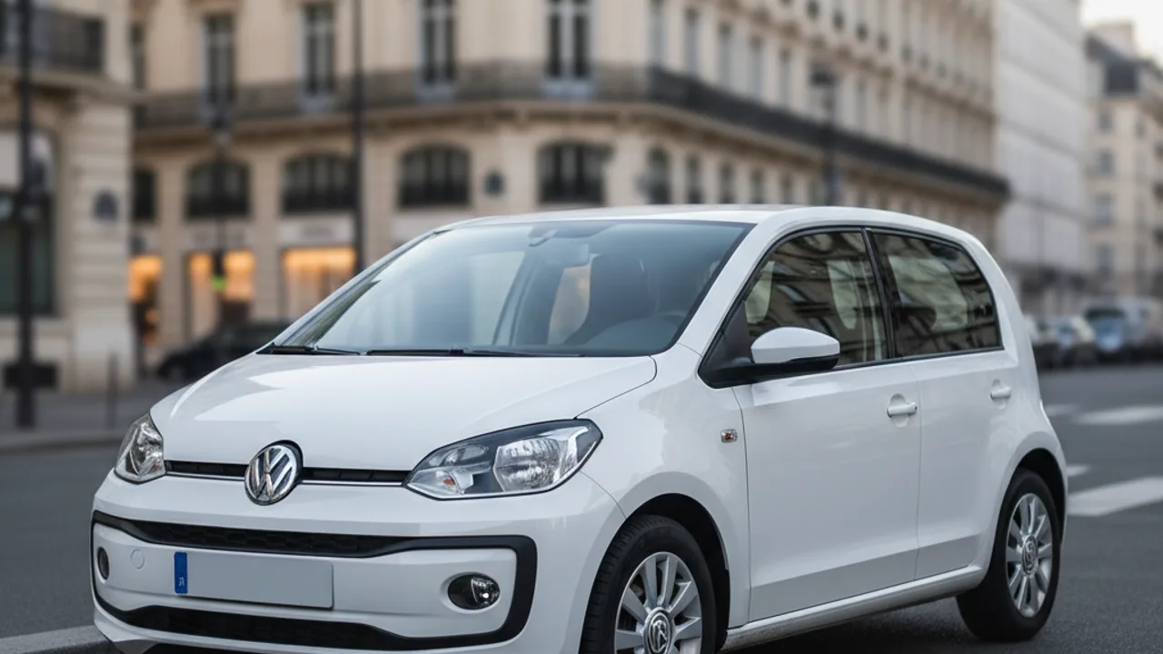 Volkswagen Up citadine compacte en environnement urbain