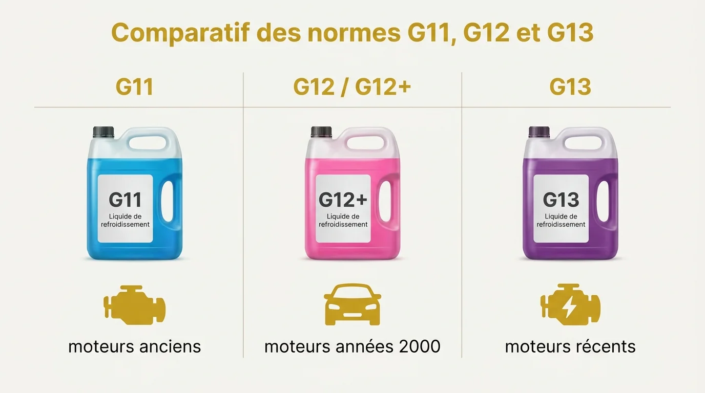 Comparatif des normes G11, G12 et G13