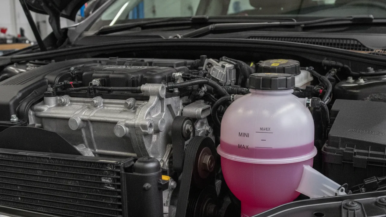 Vase d'expansion et circuit de refroidissement sous le capot